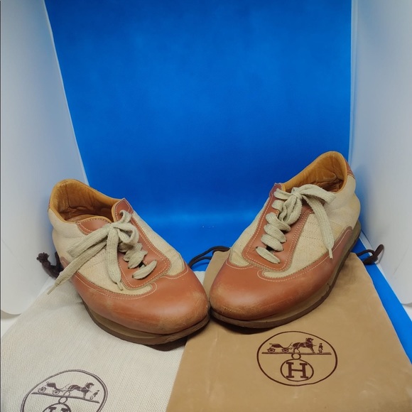 Hermès Quicker Low Top Sneakers color block 42 EU 9 US